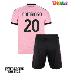 Juventus Andrea Cambiaso #20 Dětské Venkovní dres komplet 2026-27 Krátký Rukáv (+ trenýrky)